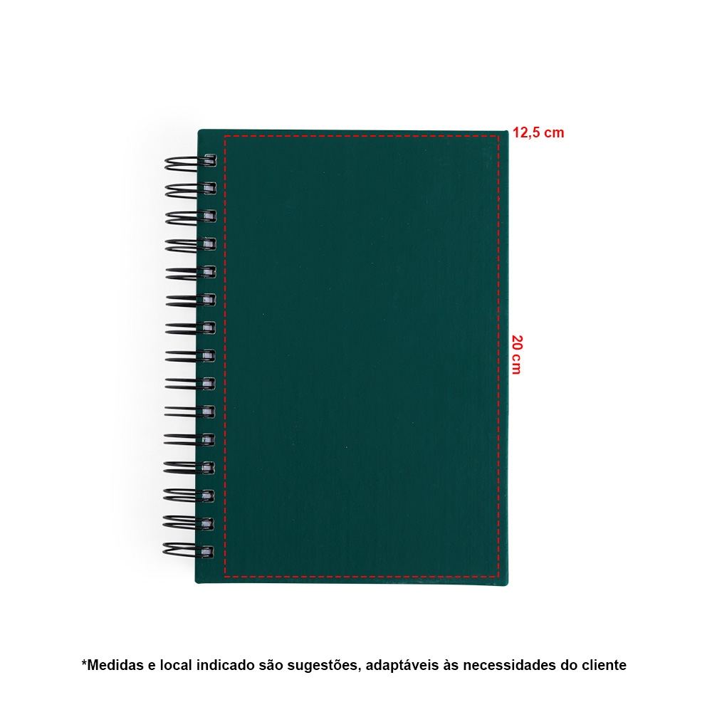 AGENDA 2027 EMBORRACHADA personalizada — Cadernetas, Agendas e Blocos de Notas — vista lateral