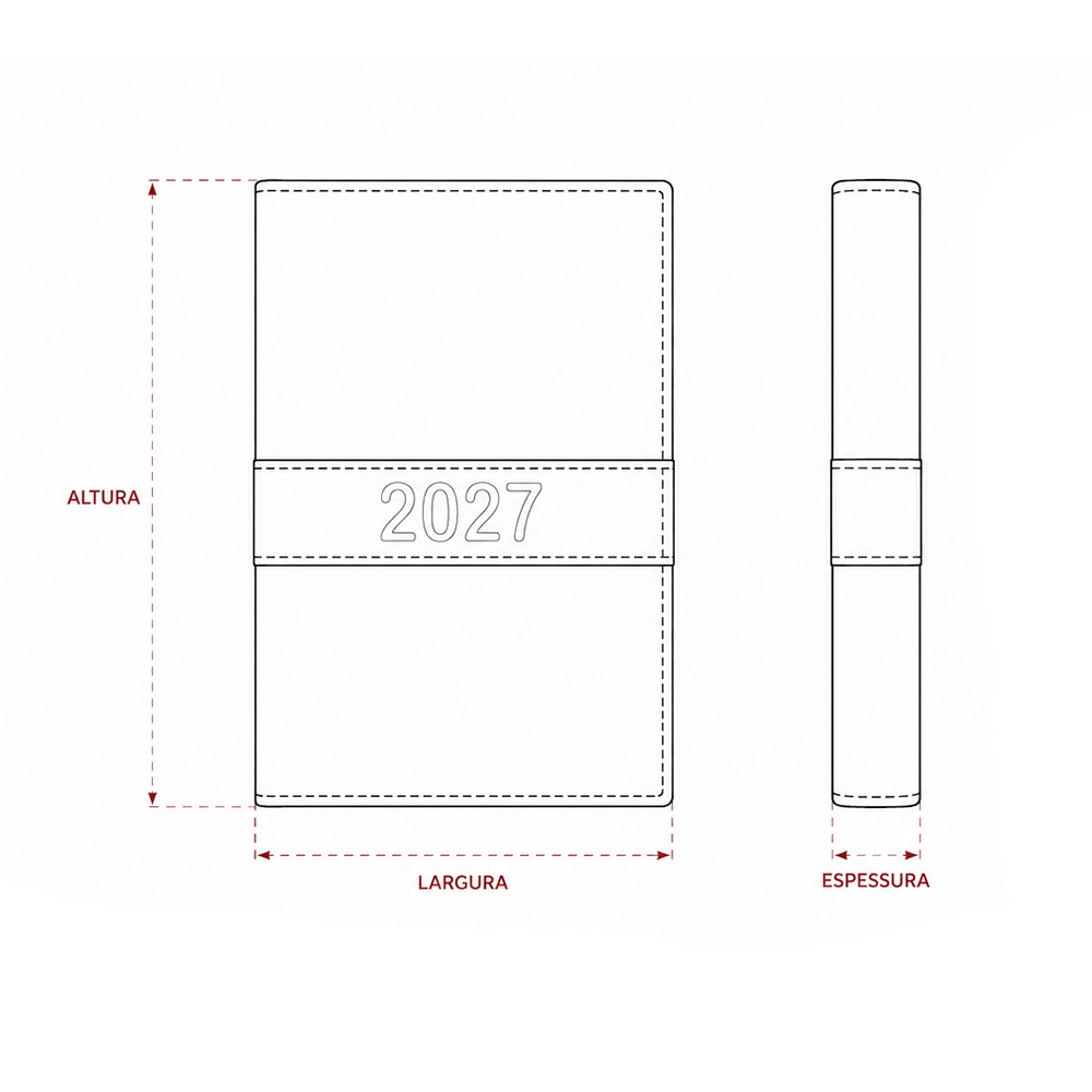 AGENDA DIÁRIA 2027 personalizada — Cadernetas, Agendas e Blocos de Notas — imagem 10