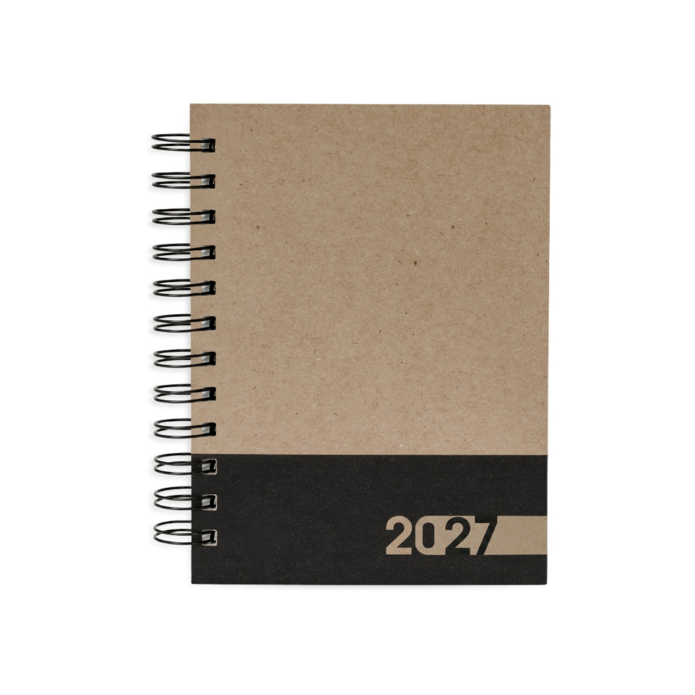 AGENDA DIÁRIA 2027 personalizada — Cadernetas, Agendas e Blocos de Notas — vista frontal