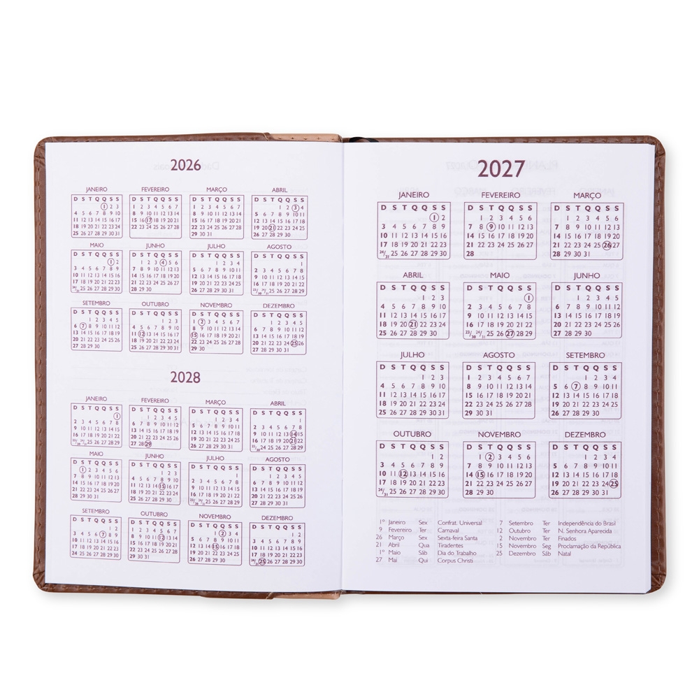 AGENDA DIÁRIA 2027 personalizada — Cadernetas, Agendas e Blocos de Notas — detalhe de personalização