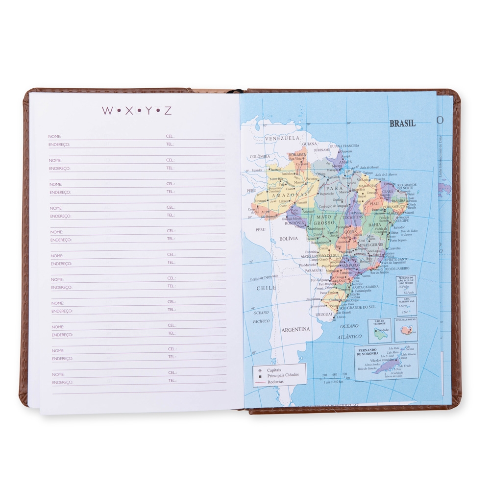 AGENDA DIÁRIA 2027 personalizada — Cadernetas, Agendas e Blocos de Notas — vista posterior