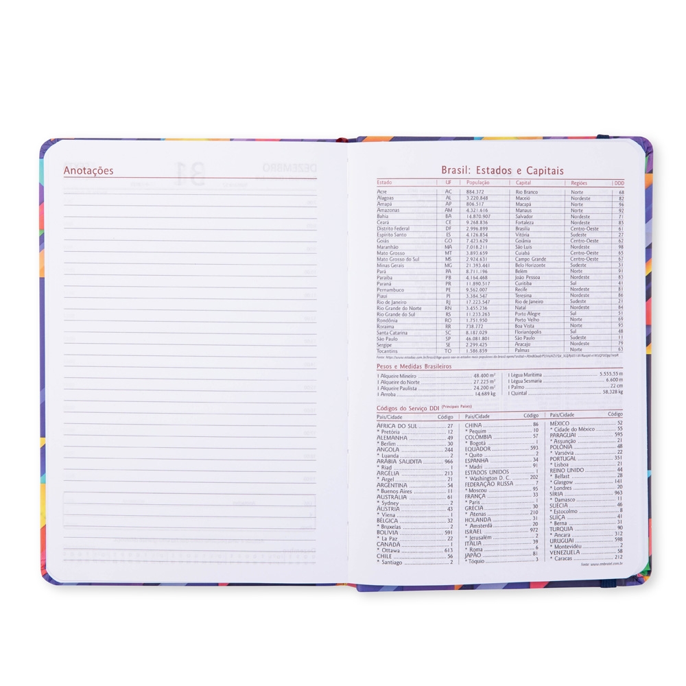 AGENDA DIÁRIA 2027 personalizada — Cadernetas, Agendas e Blocos de Notas — vista posterior
