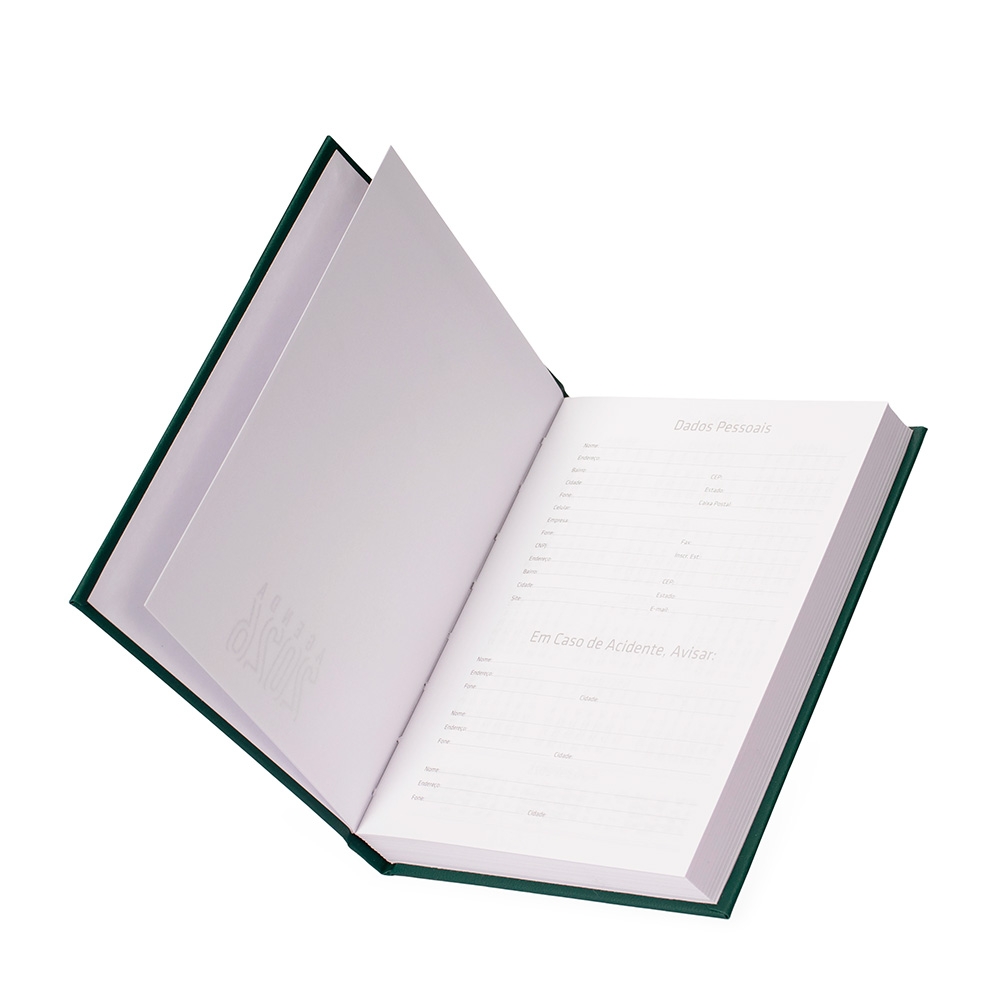 AGENDA DIÁRIA CROMATO personalizada — Cadernetas, Agendas e Blocos de Notas — detalhe de personalização