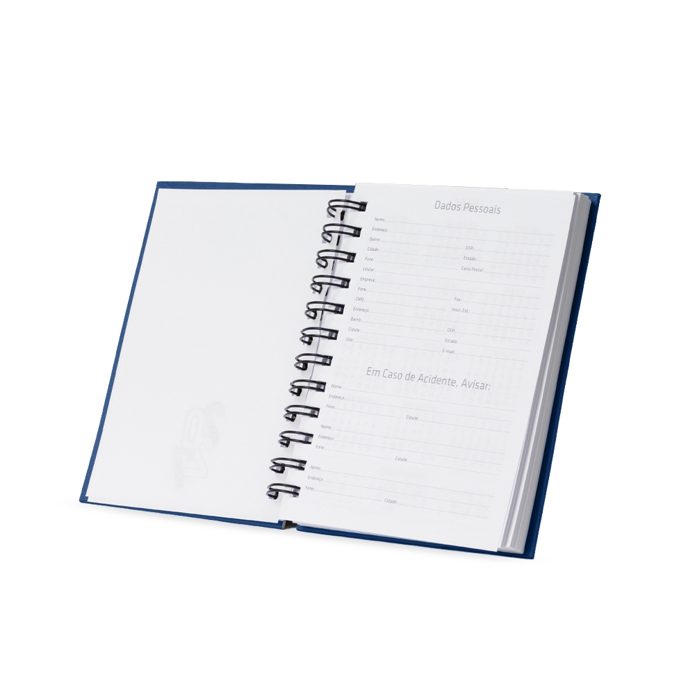 AGENDA DIÁRIA CROMATO personalizada — Cadernetas, Agendas e Blocos de Notas — interior e compartimentos