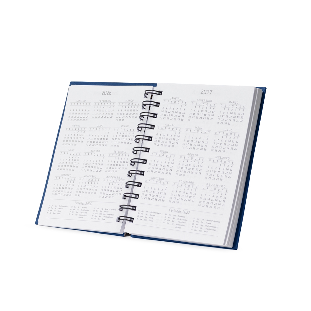 AGENDA DIÁRIA CROMATO personalizada — Cadernetas, Agendas e Blocos de Notas — detalhe de costura e acabamento