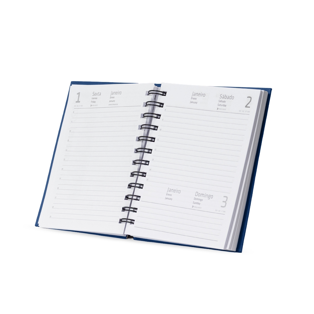 AGENDA DIÁRIA CROMATO personalizada — Cadernetas, Agendas e Blocos de Notas — detalhe do zíper