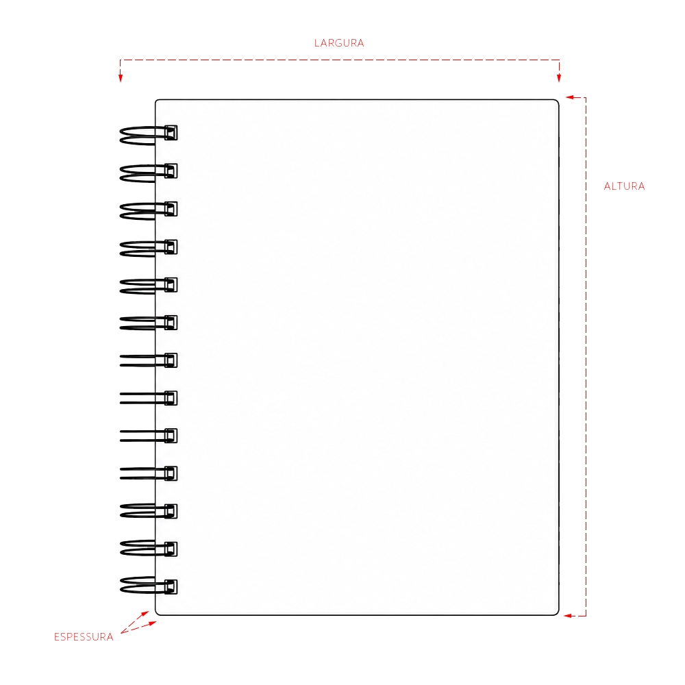 AGENDA DIÁRIA WIRE-O EMBORRACHADA personalizada — Cadernetas, Agendas e Blocos de Notas — imagem 10