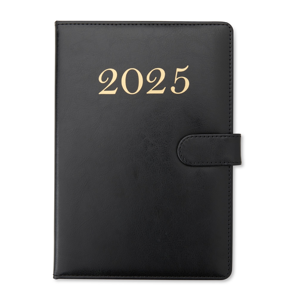 AGENDA SEMANAL 2025 personalizada — Cadernetas, Agendas e Blocos de Notas — detalhe do zíper