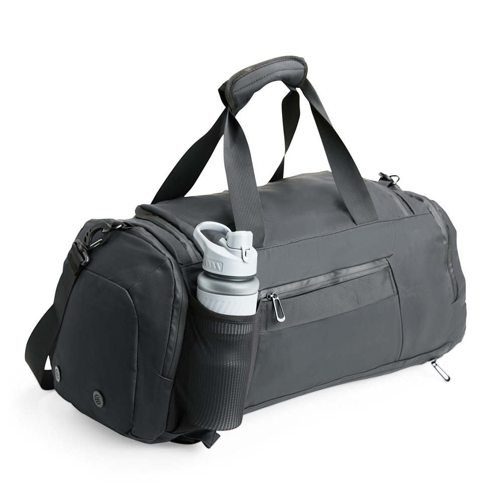 BOLSA COURO SINTÉTICO 35L personalizada — Bolsa — detalhe de personalização