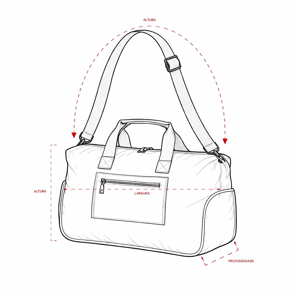BOLSA ESPORTIVA DE POLIÉSTER 29L personalizada — Bolsa — detalhe do zíper