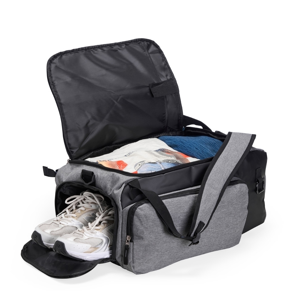 BOLSA ESPORTIVA POLIÉSTER 40L personalizada — Bolsa — detalhe de personalização