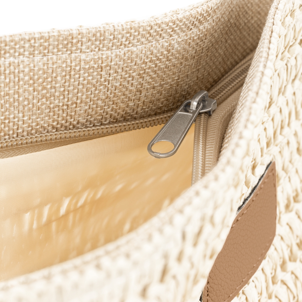 BOLSA FIBRA ECOLÓGICA personalizada — Bolsa — detalhe do zíper