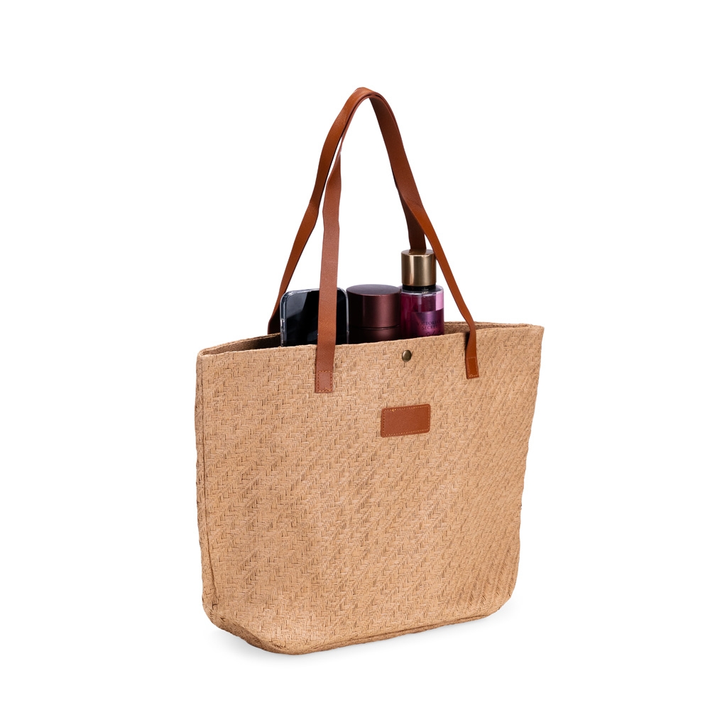 BOLSA PALHA TRANÇADA personalizada — Bolsa — detalhe de personalização