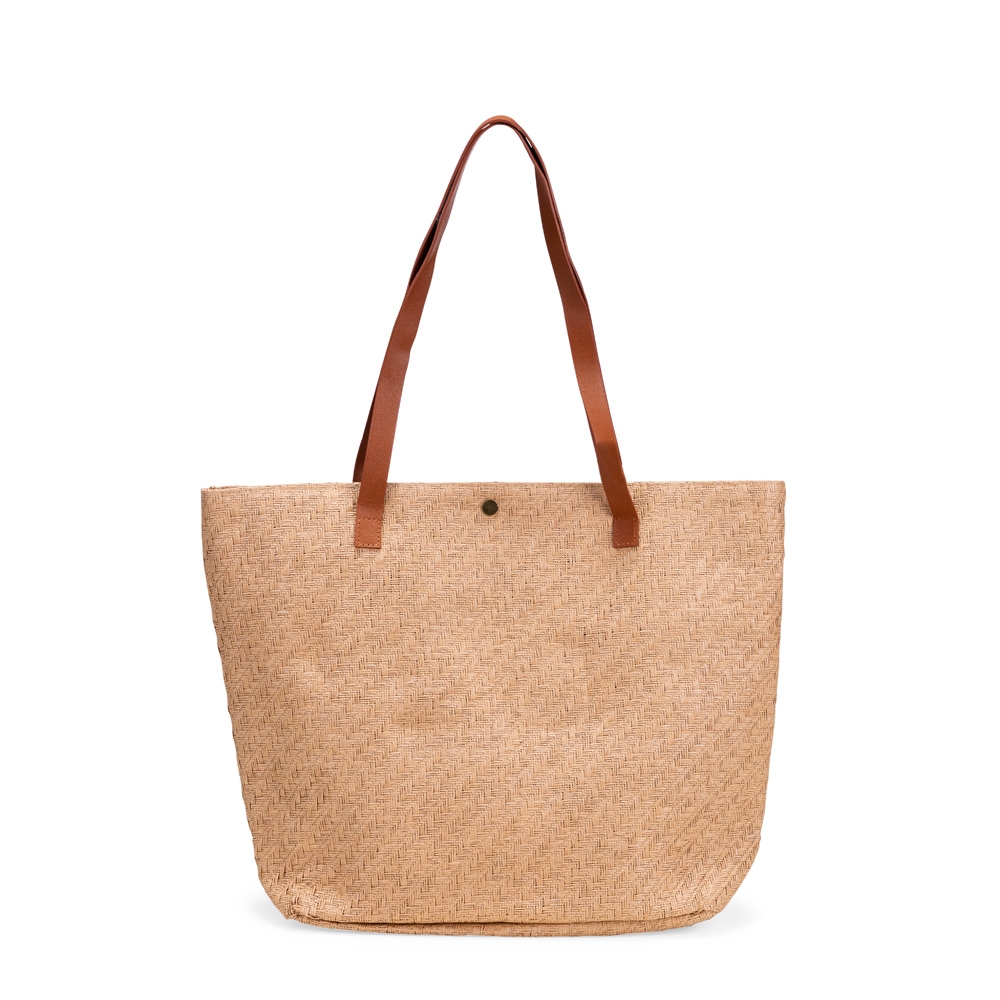 BOLSA PALHA TRANÇADA personalizada — Bolsa — detalhe de costura e acabamento