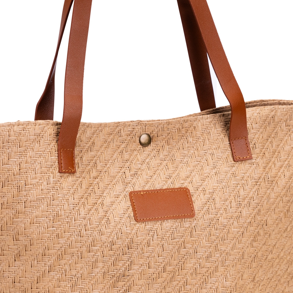 BOLSA PALHA TRANÇADA personalizada — Bolsa — vista posterior