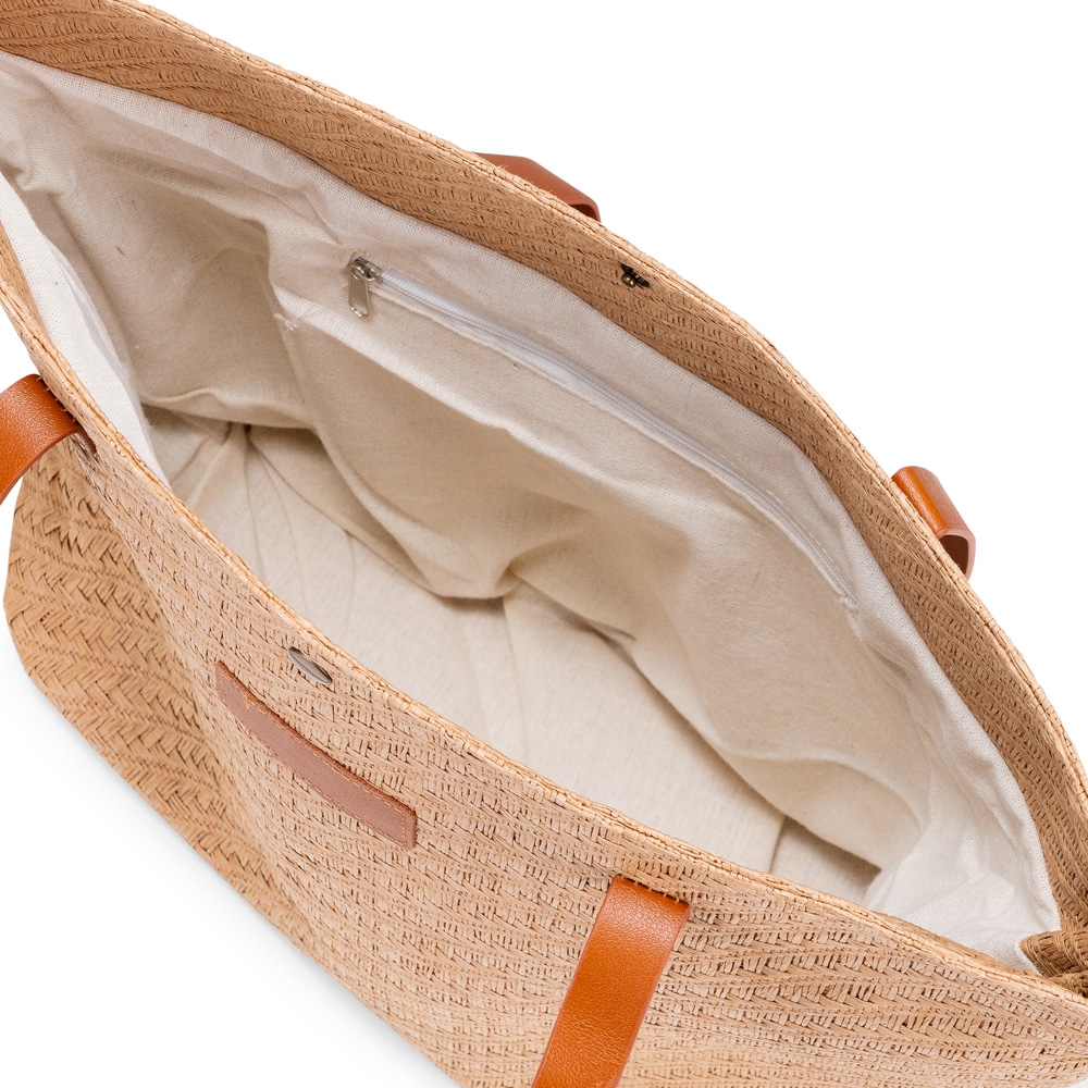 BOLSA PALHA TRANÇADA personalizada — Bolsa — aplicação em uso