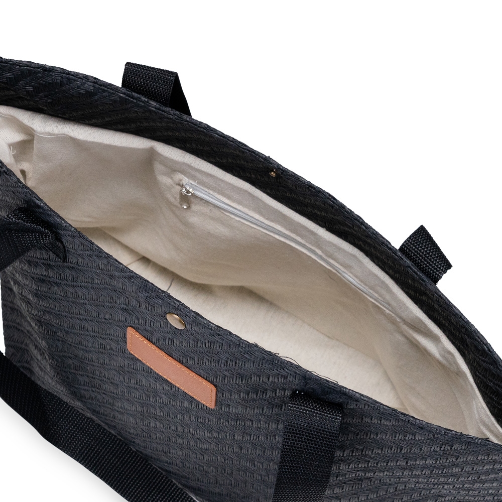 BOLSA PALHA TRANÇADA personalizada — Bolsa — vista posterior