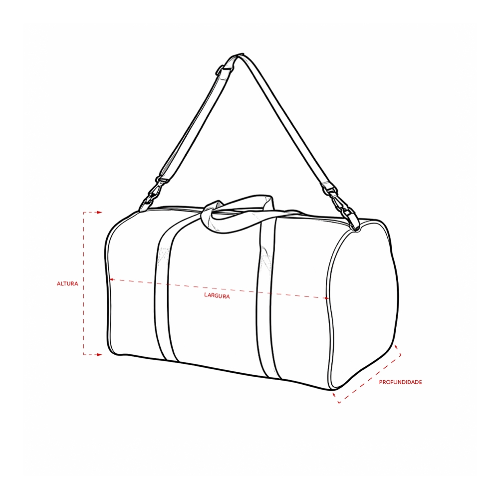 BOLSA POLIÉSTER 44L personalizada — Bolsa — detalhe do zíper