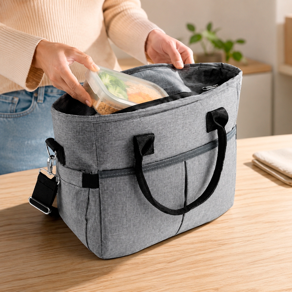 BOLSA TÉRMICA 11L personalizada — Bolsas Térmicas Personalizadas — vista lateral