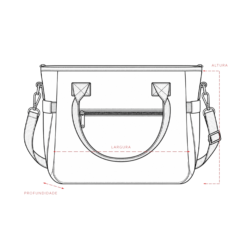 BOLSA TÉRMICA 11L personalizada — Bolsas Térmicas Personalizadas — detalhe do zíper