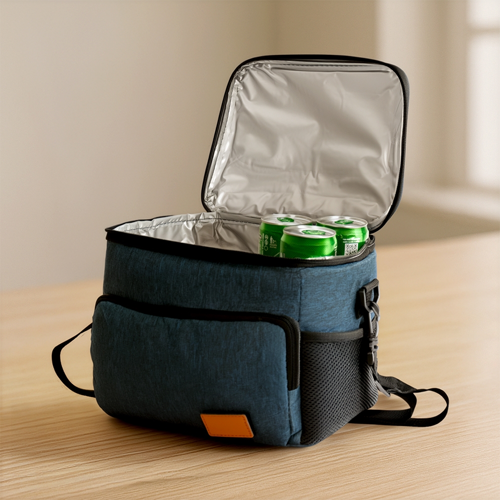 BOLSA TÉRMICA 11L personalizada — Bolsas Térmicas Personalizadas — aplicação em uso