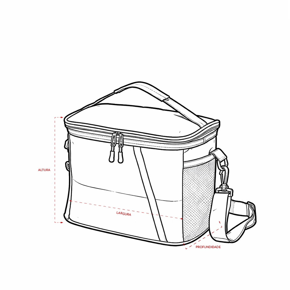 BOLSA TÉRMICA 12L personalizada — Bolsas Térmicas Personalizadas — aplicação em uso
