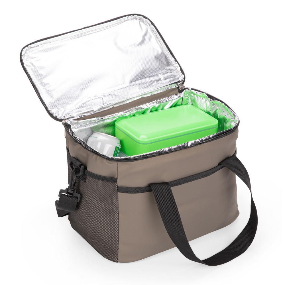 BOLSA TÉRMICA 12L personalizada — Bolsas Térmicas Personalizadas — detalhe de costura e acabamento