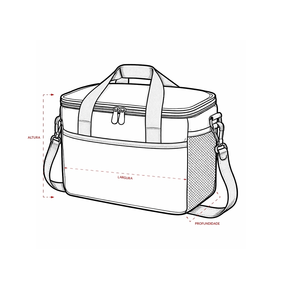 BOLSA TÉRMICA 12L personalizada — Bolsas Térmicas Personalizadas — vista posterior