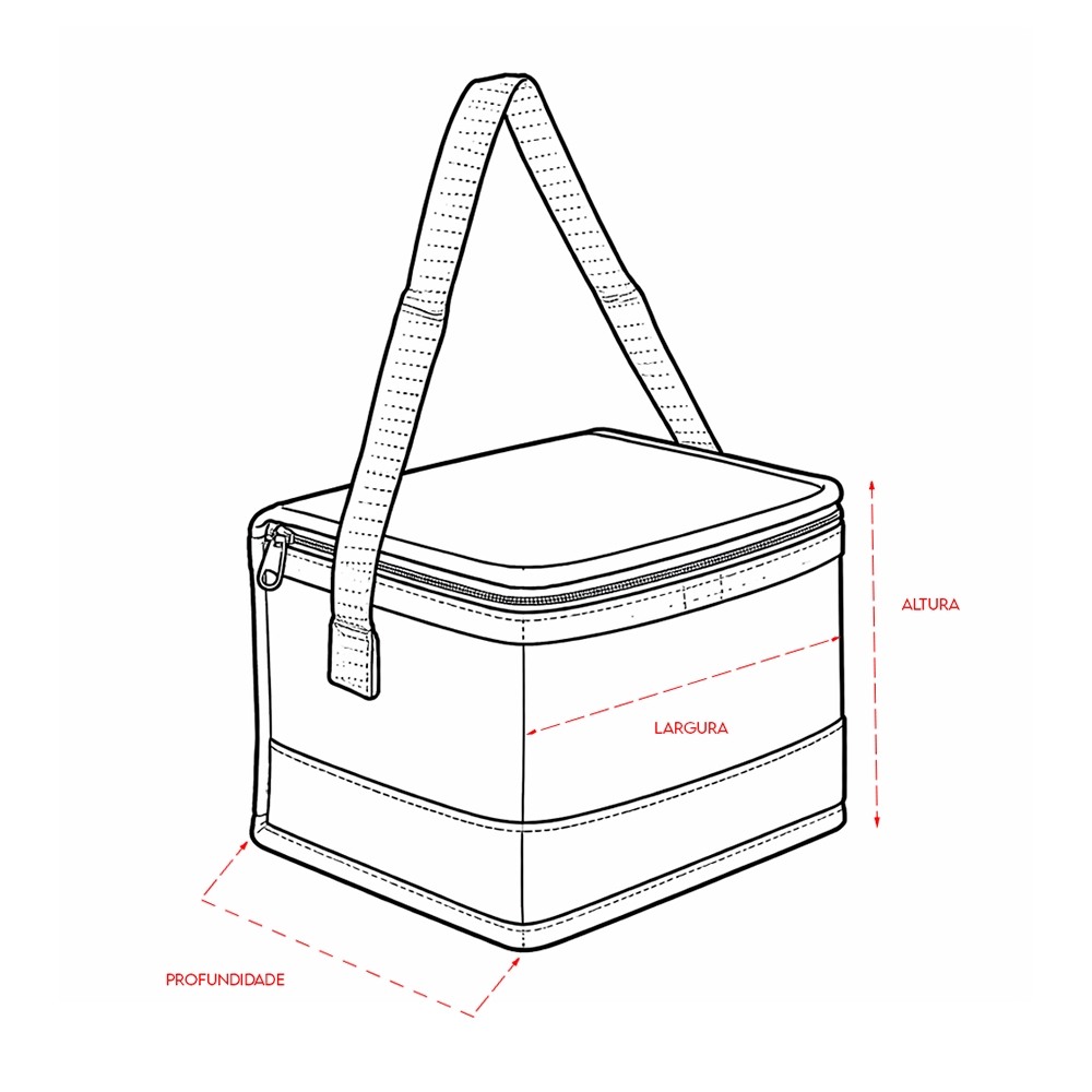 BOLSA TÉRMICA 5L personalizada — Bolsas Térmicas Personalizadas — aplicação em uso
