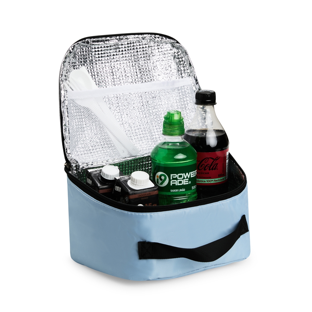 BOLSA TÉRMICA 8L personalizada — Bolsas Térmicas Personalizadas — detalhe de costura e acabamento