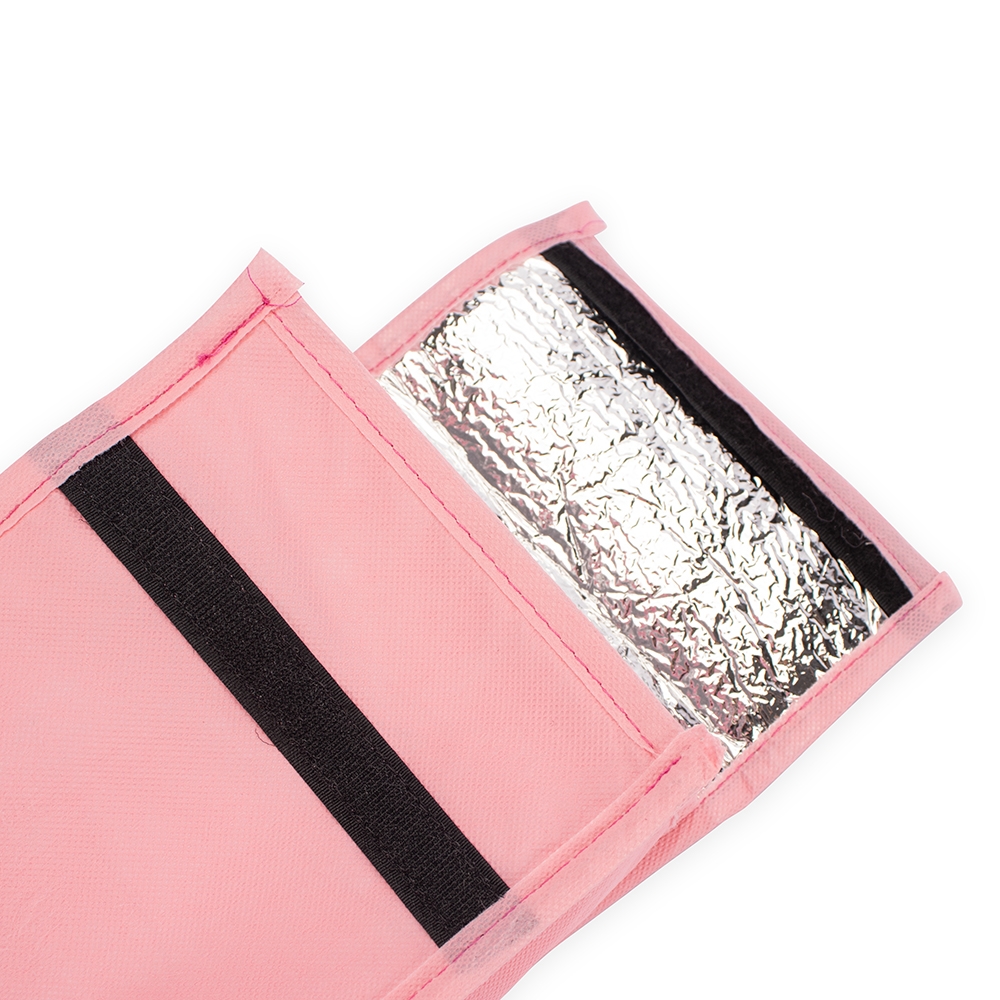 BOLSA TÉRMICA DOBRÁVEL 3L personalizada — Bolsas Térmicas Personalizadas — detalhe de costura e acabamento