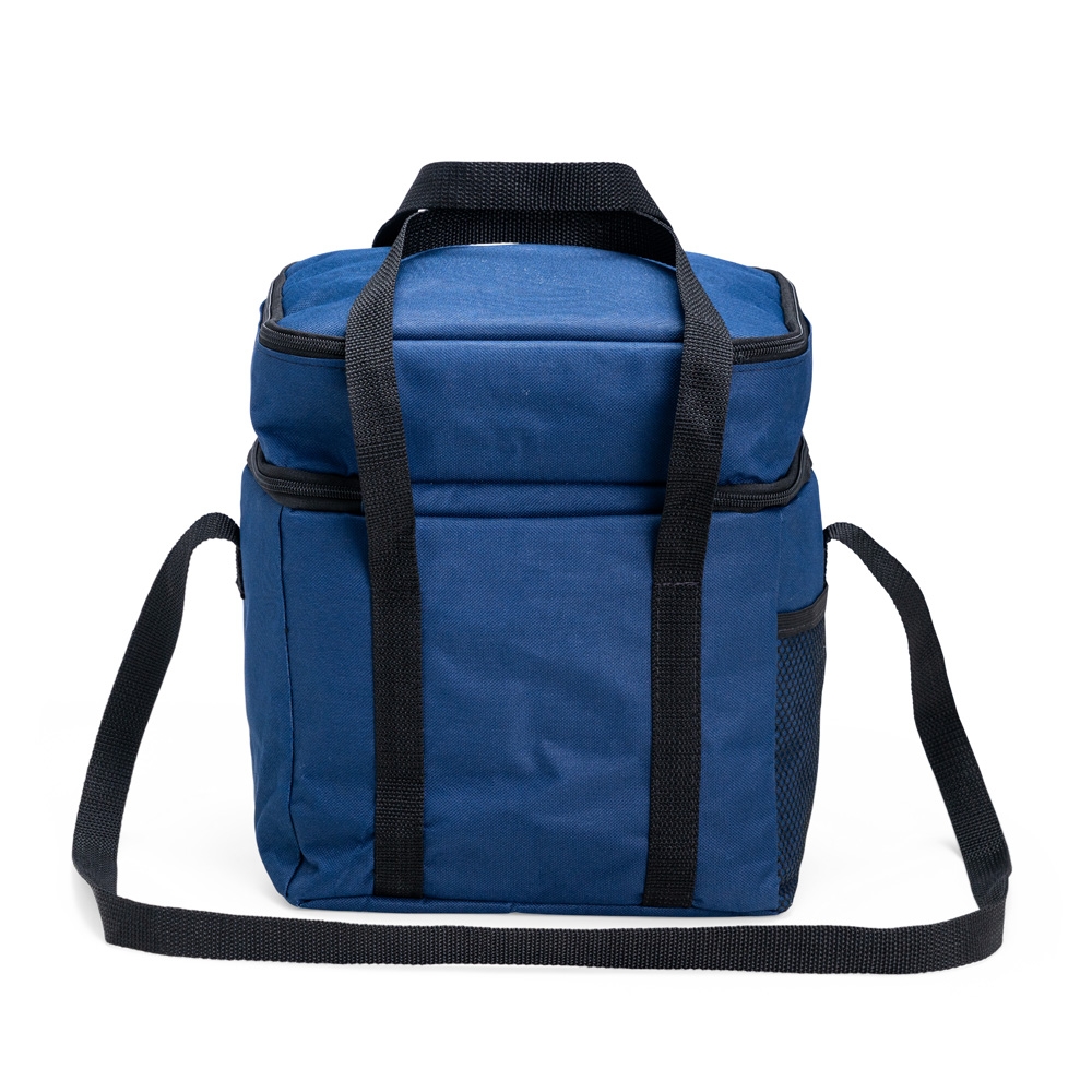 BOLSA TÉRMICA DUPLA 14L personalizada — Bolsas Térmicas Personalizadas — detalhe de costura e acabamento