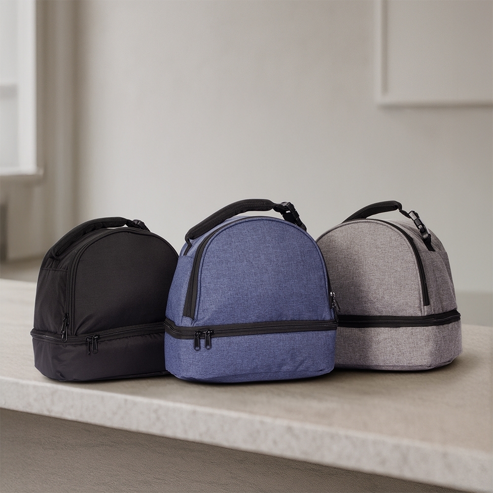 BOLSA TÉRMICA DUPLA 8L personalizada — Bolsas Térmicas Personalizadas — vista lateral