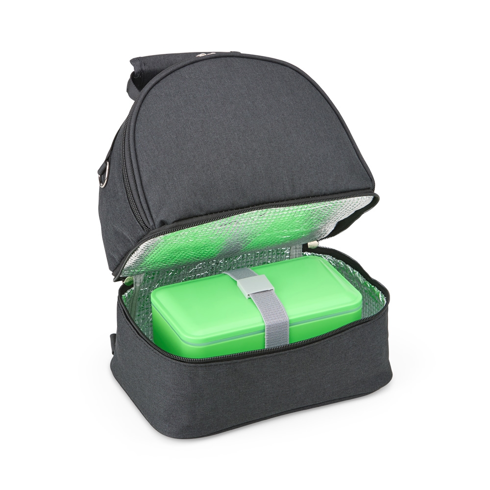BOLSA TÉRMICA DUPLA 9L personalizada — Bolsas Térmicas Personalizadas — interior e compartimentos
