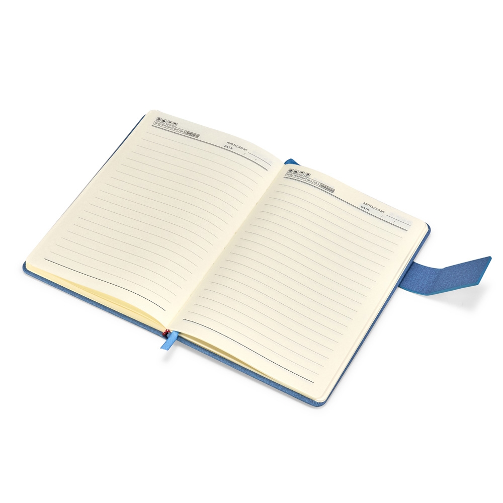 CADERNETA COURO SINTÉTICO personalizada — Cadernetas — interior e compartimentos