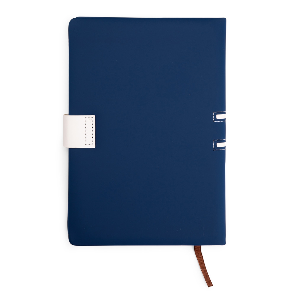 CADERNETA COURO SINTÉTICO personalizada — Cadernetas — detalhe de personalização