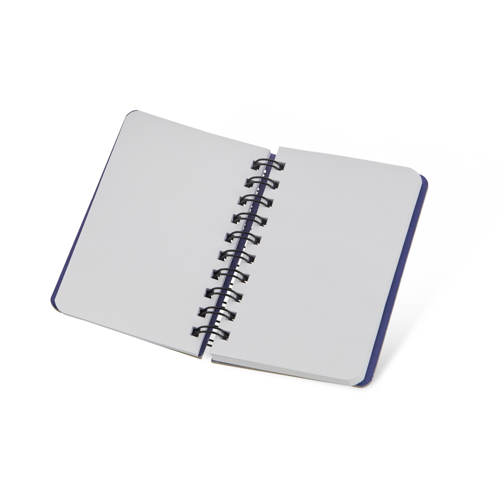 CADERNETA KRAFT 14X10 SEM PAUTA personalizada — Cadernetas — vista lateral