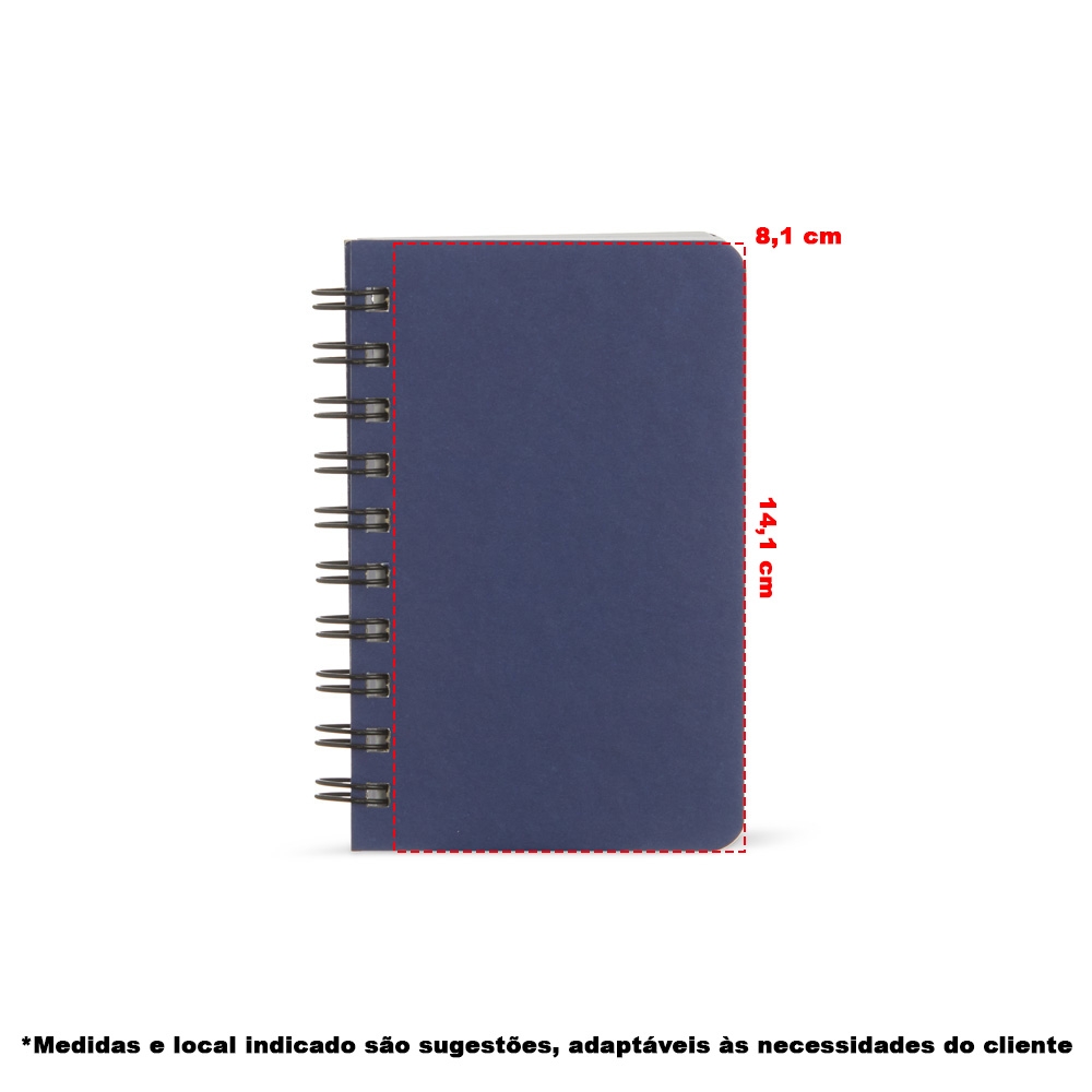 CADERNETA KRAFT 14X10 SEM PAUTA personalizada — Cadernetas — detalhe de personalização