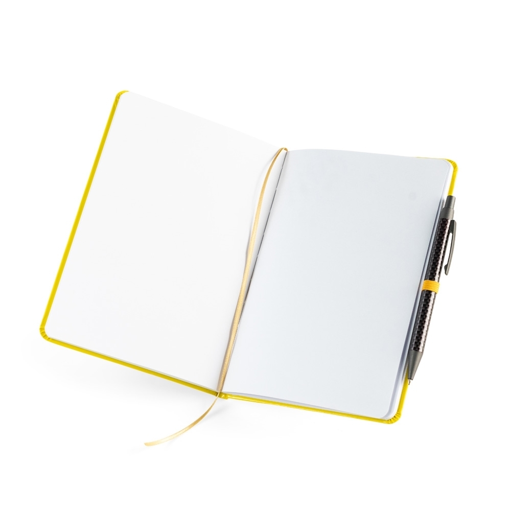 CADERNETA LAMINADA SEM PAUTA personalizada — Cadernetas — detalhe de personalização