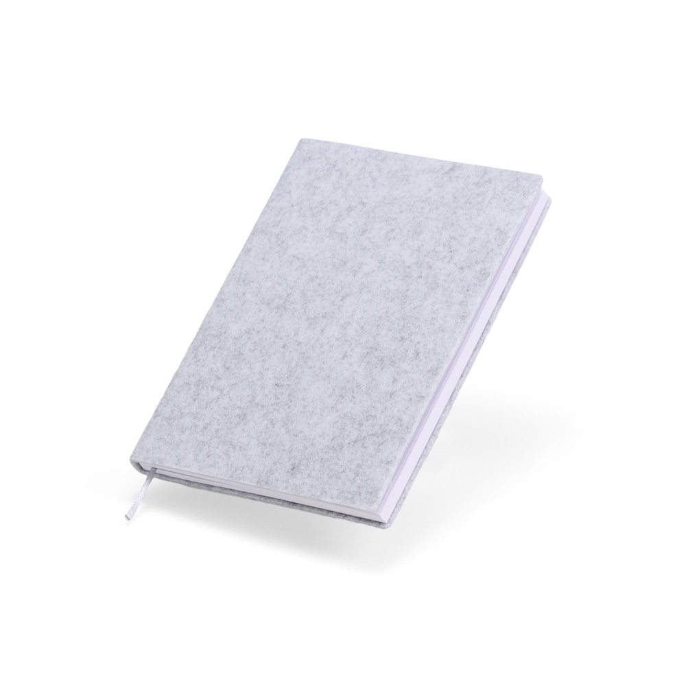 CADERNO A5 FELTRO personalizada — Cadernetas, Agendas e Blocos de Notas — vista lateral