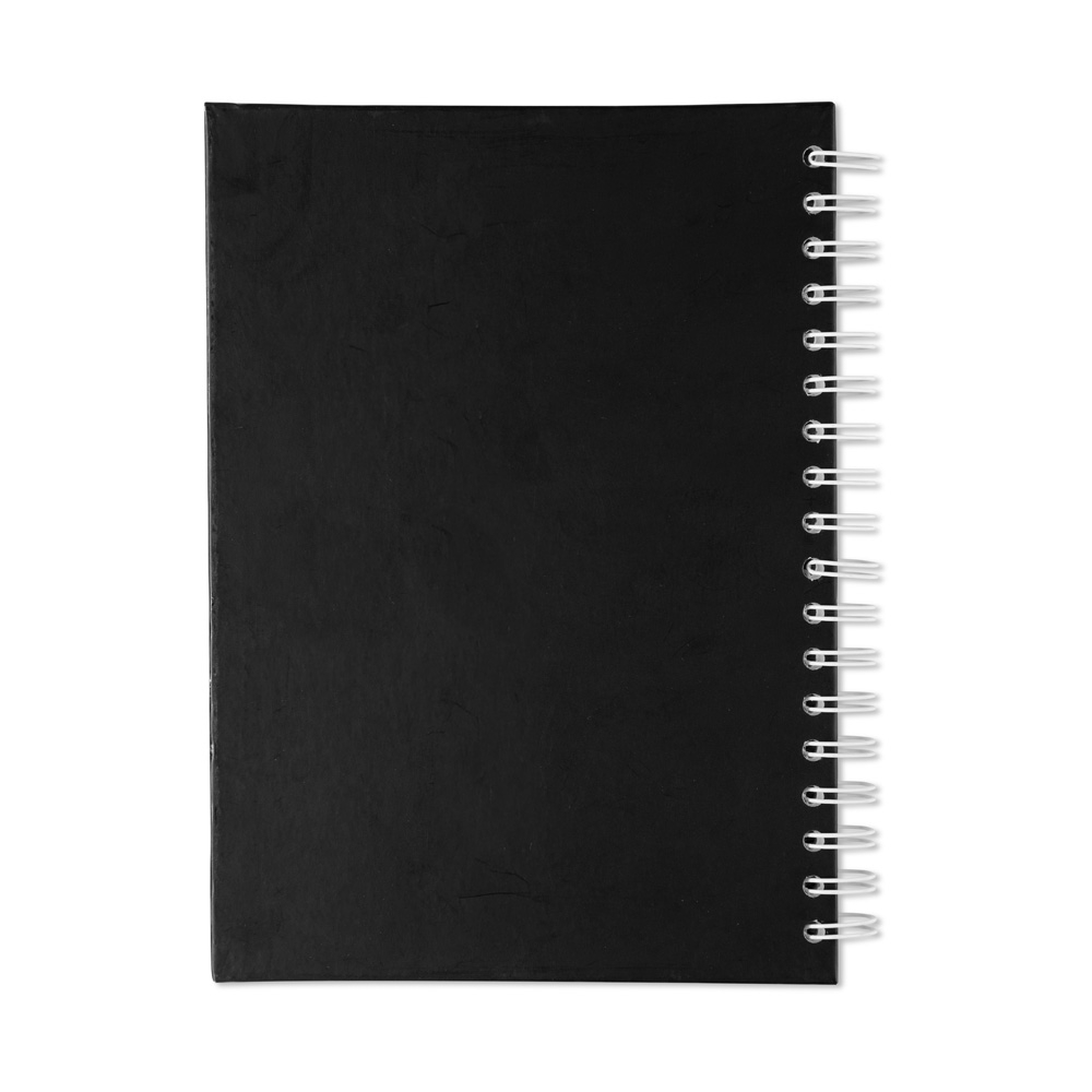 CADERNO CAPA FOSCA COM PAUTA personalizada — Cadernos — detalhe de costura e acabamento
