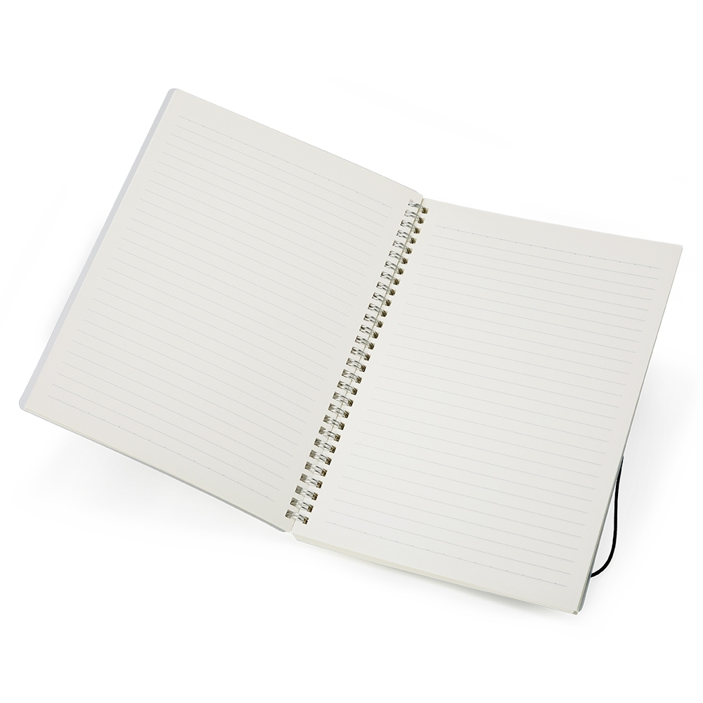 CADERNO COM CAPA PLÁSTICA personalizada — Cadernetas, Agendas e Blocos de Notas — detalhe de personalização