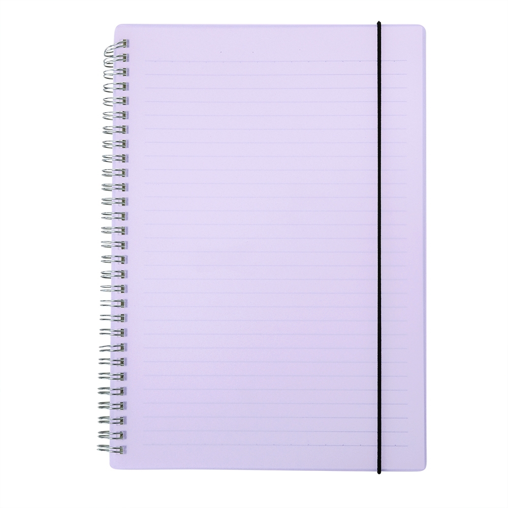 CADERNO COM CAPA PLÁSTICA personalizada — Cadernetas, Agendas e Blocos de Notas — detalhe de costura e acabamento