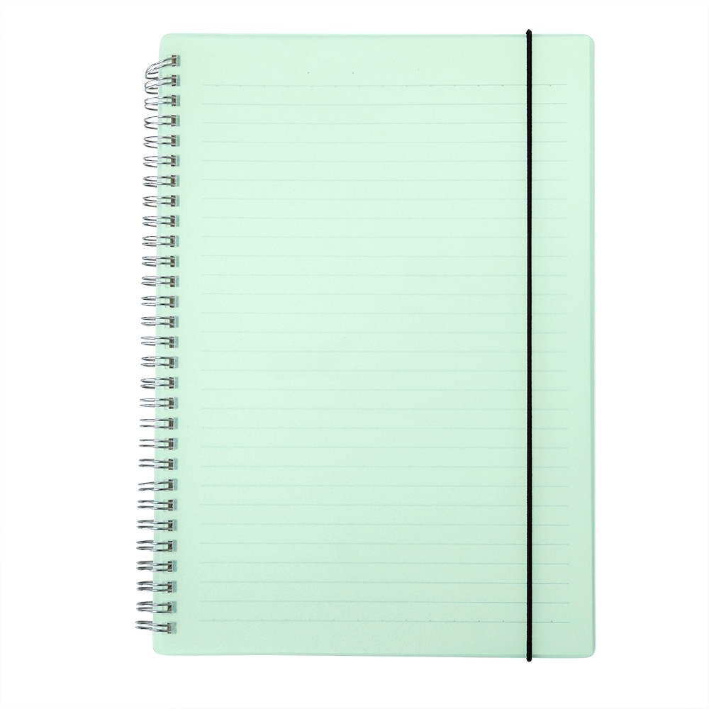 CADERNO COM CAPA PLÁSTICA personalizada — Cadernetas, Agendas e Blocos de Notas — aplicação em uso
