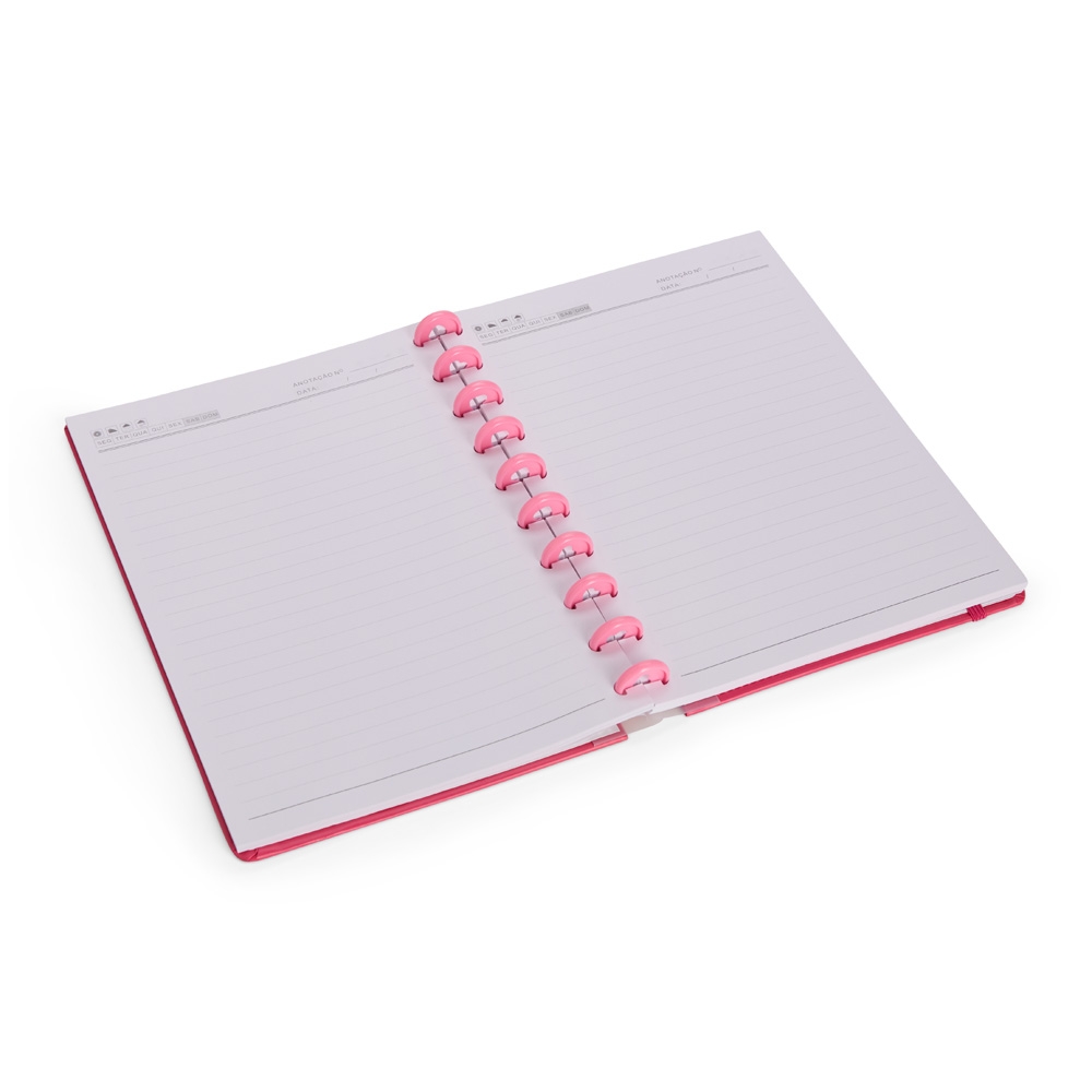 CADERNO DE DISCO personalizada — Cadernos — vista lateral