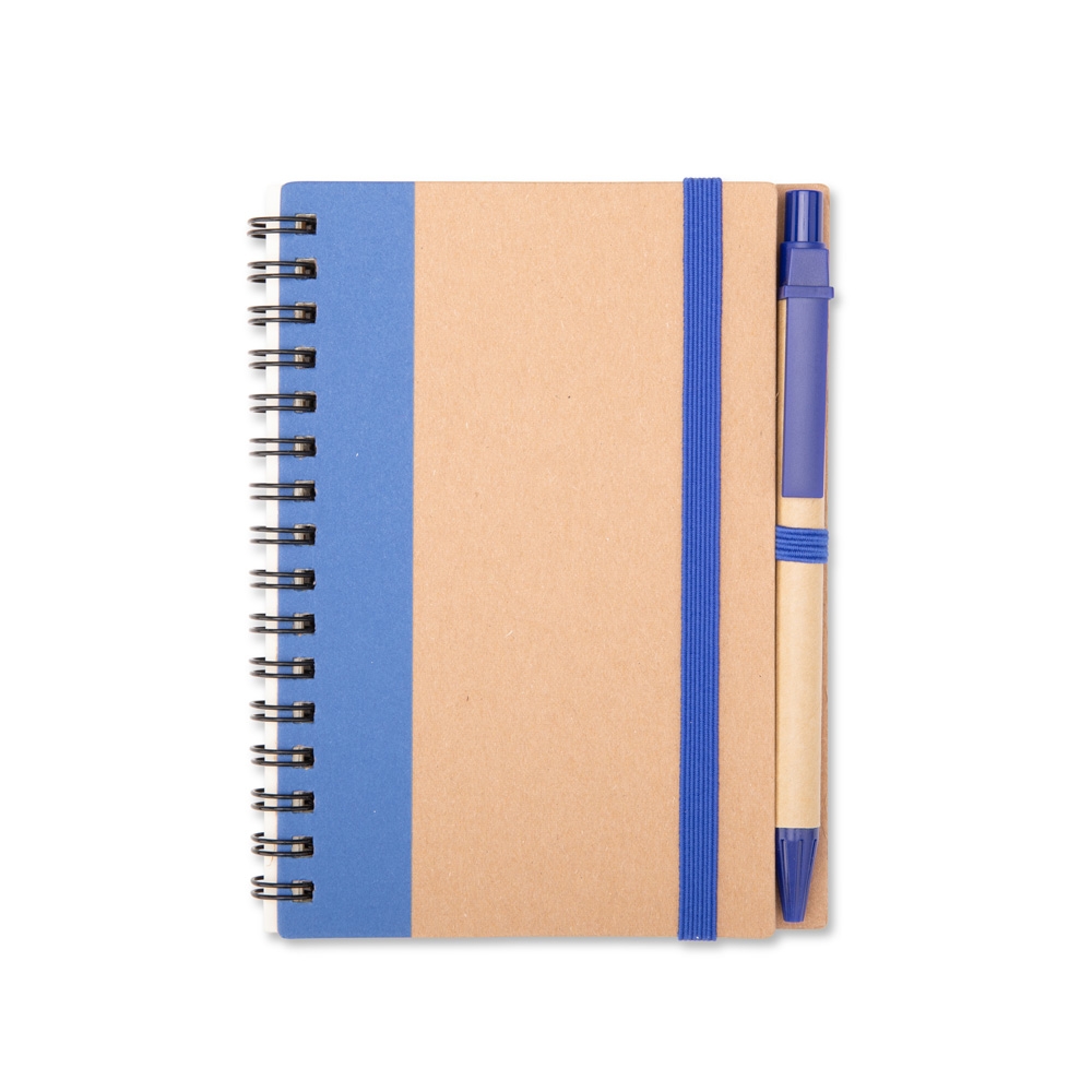 CADERNO ECOLÓGICO COM CANETA personalizada — Cadernos — vista frontal