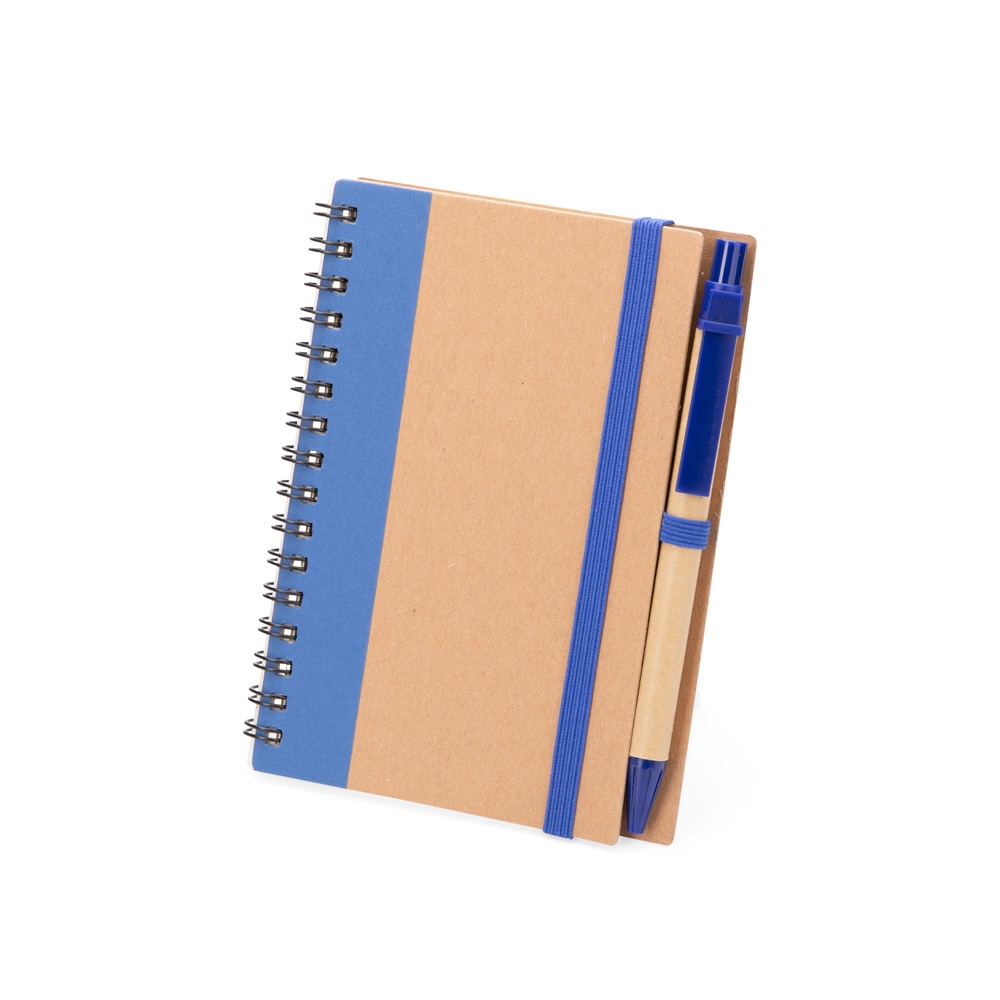 CADERNO ECOLÓGICO COM CANETA personalizada — Cadernos — detalhe de personalização