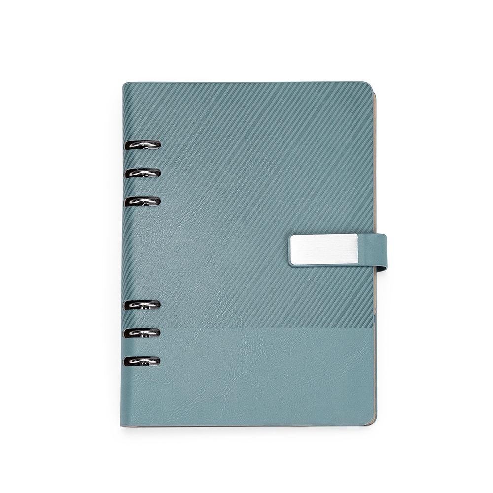 CADERNO FICHÁRIO COURO SINTÉTICO personalizada — Cadernos — vista frontal