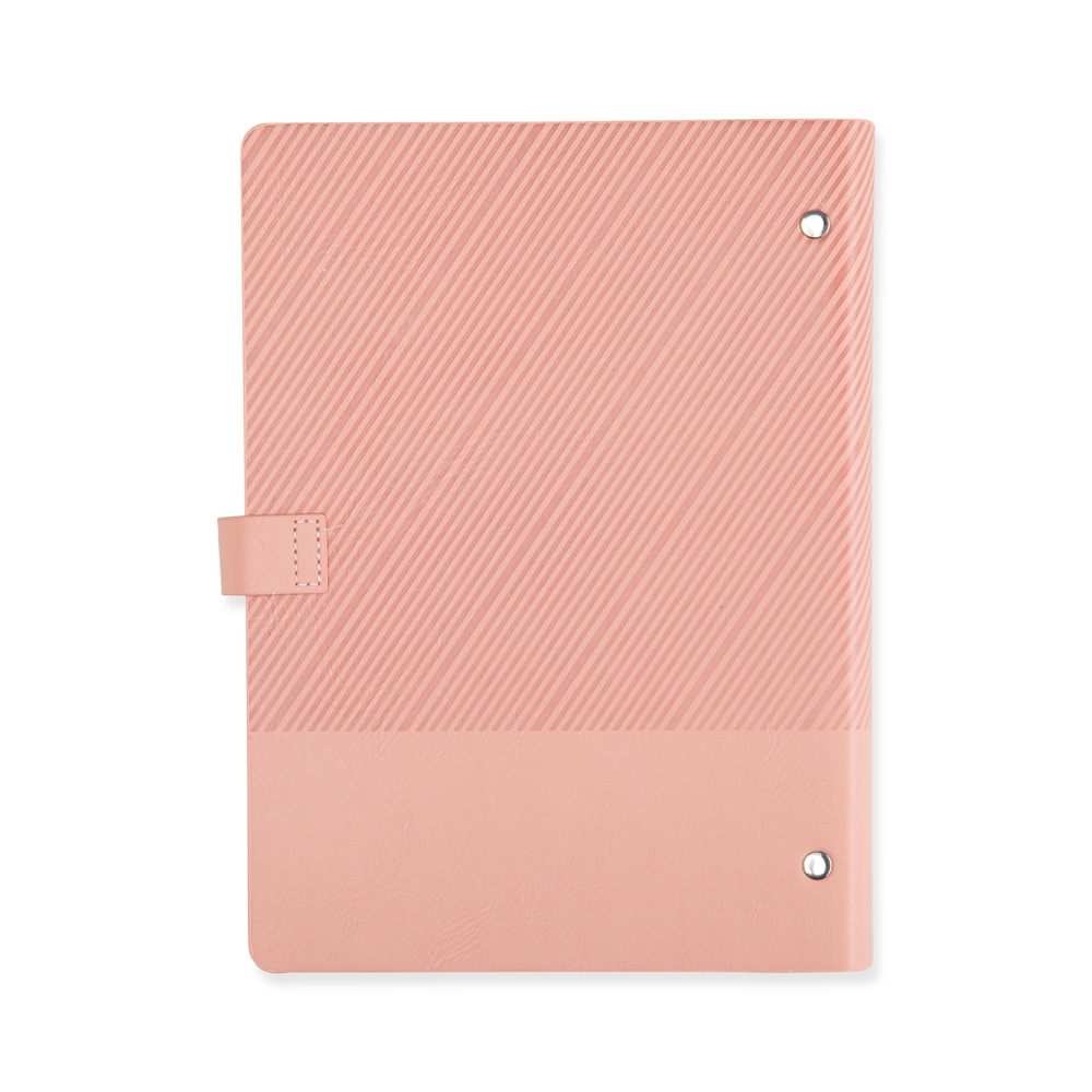 CADERNO FICHÁRIO COURO SINTÉTICO personalizada — Cadernos — interior e compartimentos