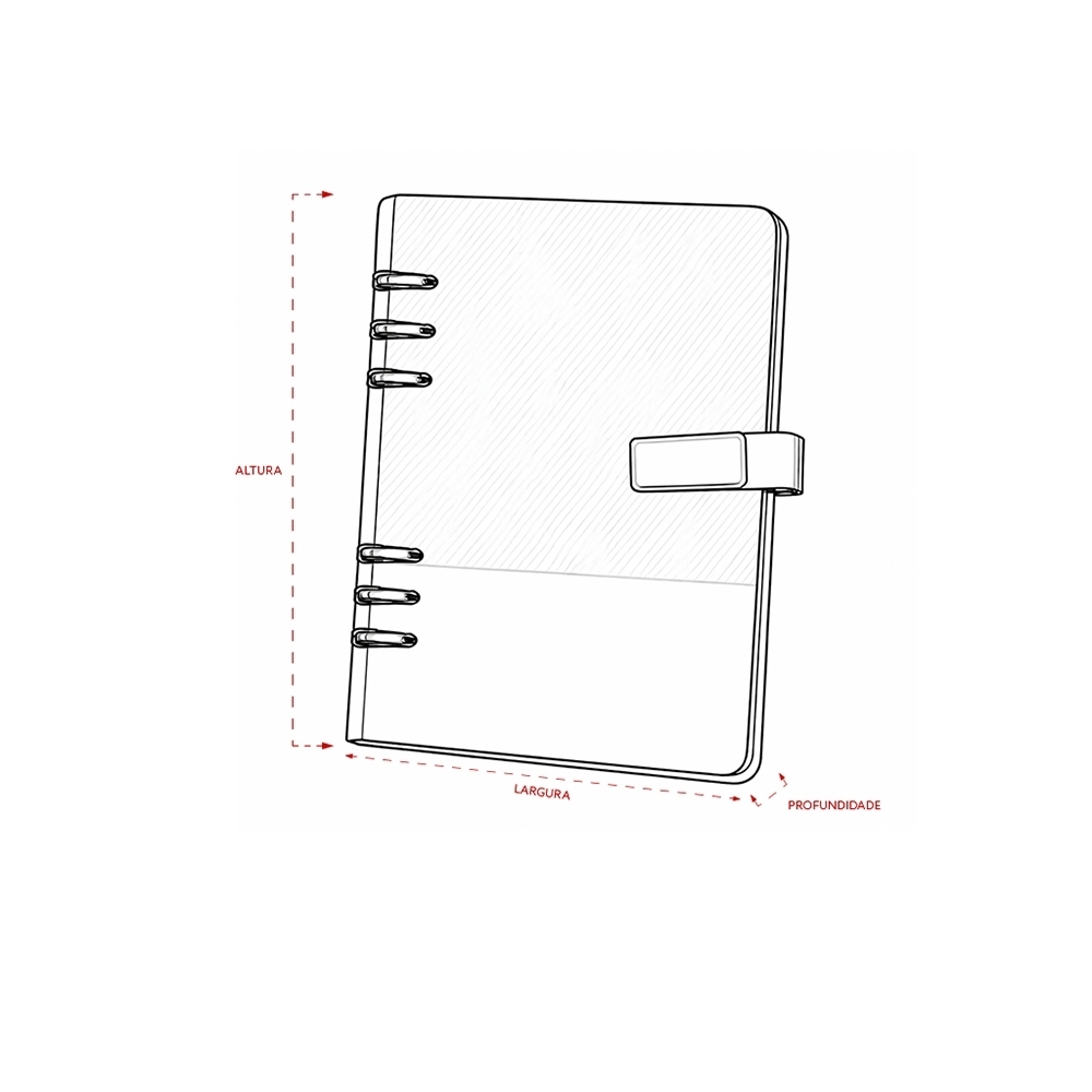 CADERNO FICHÁRIO COURO SINTÉTICO personalizada — Cadernos — imagem 9